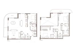 PH 3 BEDS 35 BATHS Unit PH13 